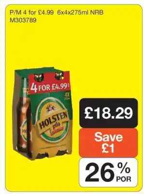 Makro Holsten Pils offer