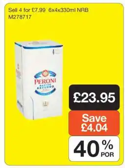 Makro PERONI NASTRO AZZURRO offer