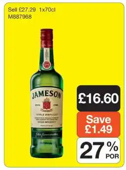 Makro Jameson Irish Whiskey offer