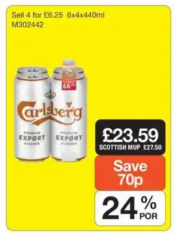 Makro Carlsberg Premium Export Pilsner offer
