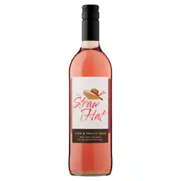 Iceland The Straw Hat Lush & Fruity Rosé 75cl offer
