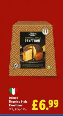 Lidl Deluxe Tiramisu Style Panettone offer