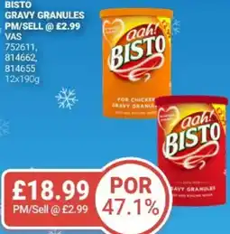 Bestway BISTO Gravy granules offer