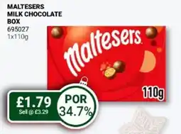 Bestway Maltesers milk chocolate box offer