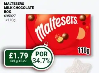 Maltesers milk chocolate box