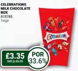 Bestway Celebrations milk chocolate box offer