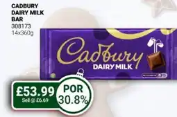Bestway Cadbury dairy milk bar offer