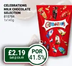 Bestway Celebrations milk chocolate selection offer