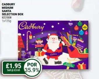 Cadbury medium santa selection box