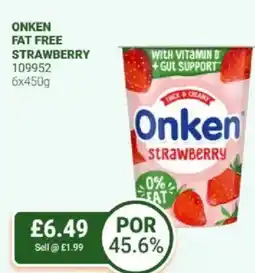 Bestway Onken fat free strawberry offer