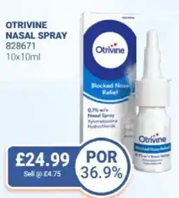 Bestway OTRIVINE Nasal spray offer
