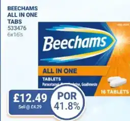 Bestway Beechams all in one tabs offer