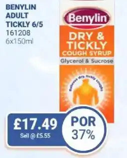 Bestway Benylin adult tickly 6/5 offer