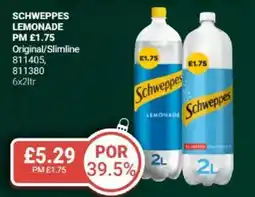 Bestway SCHWEPPES Lemonade Original/Slimline offer