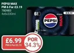Bestway PEPSI Max offer