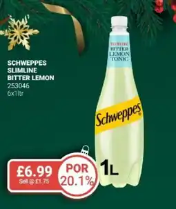 Bestway Schweppes slimline bitter lemon offer