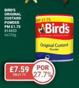 Bestway BIRD'S Original custard powder offer