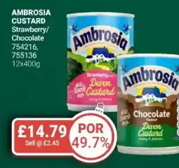 Bestway AMBROSIA CUSTARD Strawberry/ Chocolate offer