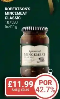 Bestway ROBERTSON'S Mincemeat classic offer