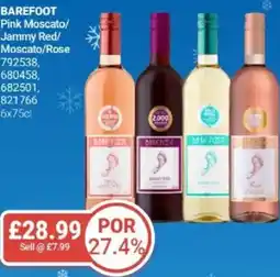 Bestway BAREFOOT Pink Moscato/ Jammy Red/ Moscato/Rose offer