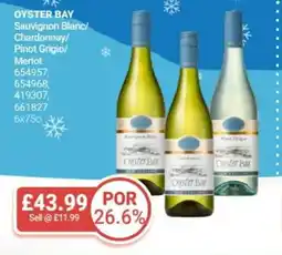 Bestway OYSTER BAY Sauvignon Blanc/ Chardonnay/ Pinot Grigio/ Merlot offer