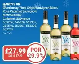 Bestway HARDYS VR Chardonnay/Pinot Grigio/Sauvignon Blanc/ Rose Cabernet Sauvignon/ Merlot/Shiraz/ Carbernet Sauvignon offer