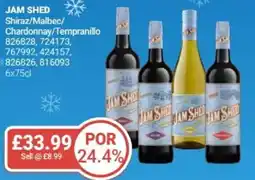 Bestway JAM SHED Shiraz/Malbec/ Chardonnay/Tempranillo offer
