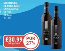 Bestway MCGUIGAN BLACK LABEL Shiraz/Merlot offer