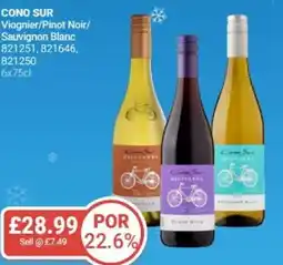 Bestway CONO SUR Viognier/Pinot Noir/ Sauvignon Blanc offer