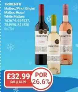 Bestway TRIVENTO Malbec/Pinot Grigio/ Malbec Rose/ White Malbec offer