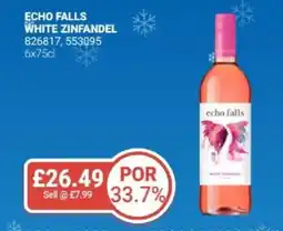 Bestway ECHO FALLS White zinfandel offer