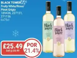 Bestway BLACK TOWER Fruity White/Rose/ Pinot Grigio offer