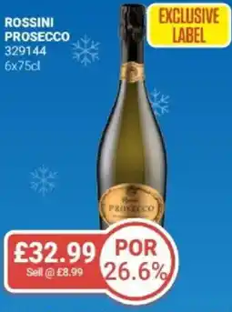 Bestway Rossini prosecco offer