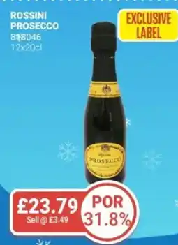 Bestway Rossini prosecco offer