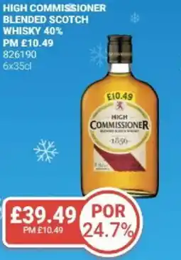 Bestway High commissioner blended scotch whisky 40% offer