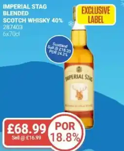 Bestway Imperial stag blended scotch whisky 40% offer