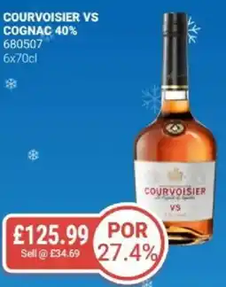 Bestway Courvoisier vs cognac 40% offer