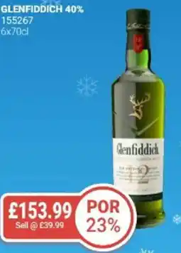 Bestway Glenfiddich 40% offer
