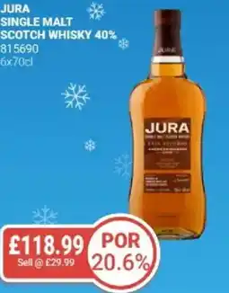 Bestway Jura single malt scotch whisky 40% offer