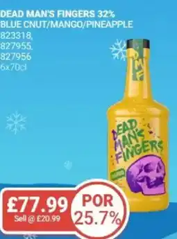 Bestway Dead man's fingers 32% blue cnut/mango/pineapple offer