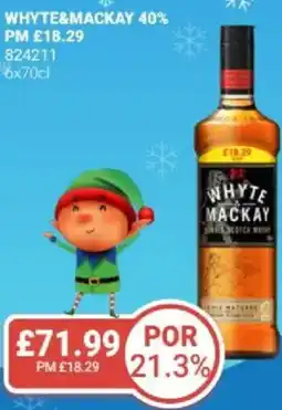 Bestway WHYTE&MACKAY 40% offer