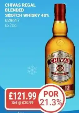 Bestway Chivas regal blended scotch whisky 40% offer