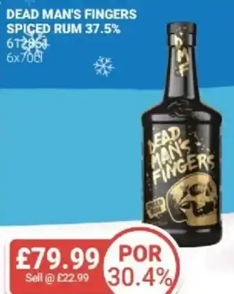 Dead man's fingers spiced rum 37.5%