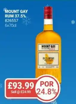 Bestway Mount gay rum 37.5% offer