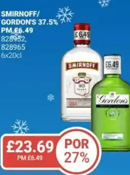 Bestway Smirnoff/ gordon's 37.5% offer