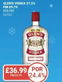 Bestway Glen's vodka 37.5% offer