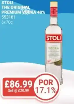 Bestway STOLI The original premium vodka 40% offer