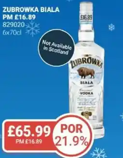 Bestway Zubrowka biala offer