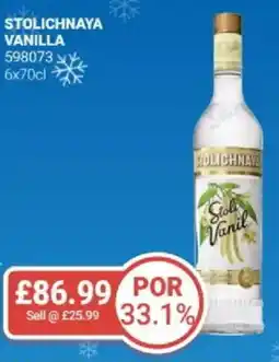 Bestway Stolichnaya vanilla offer