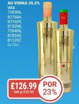 Bestway Au vodka 35.2% offer